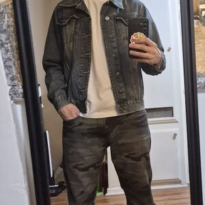 Vintage Beatles Denim Jacket A Hard Days Night Graphic Small Rare